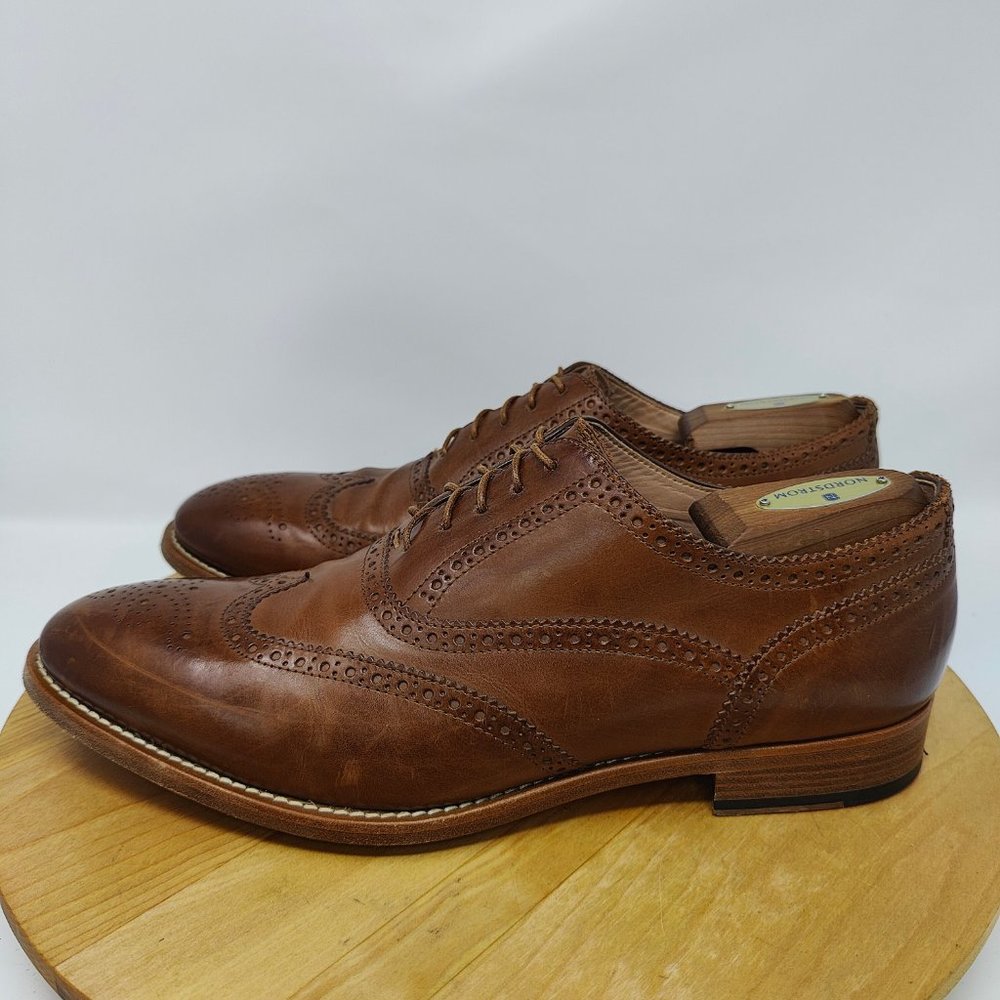 Paul Smith Wing Tip Shoes- Mens- Size 44- Brown- [S008]- Oxford Dress Shoes - Picture 5 of 10